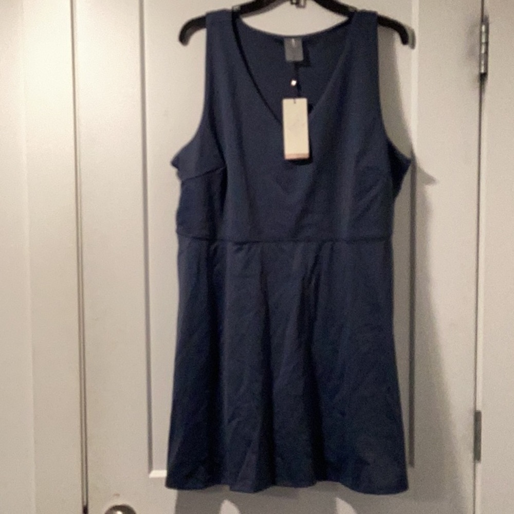 NWT Calia by Carrie Underwood V Neck Exercise Dress‎ Ardosia Slate